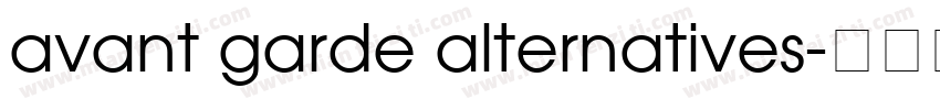avant garde alternatives字体转换